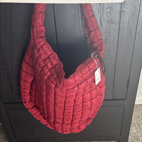 FP Movement by Free People Handbags - FP Movement by Free People Quilted Red Shoulder Bag